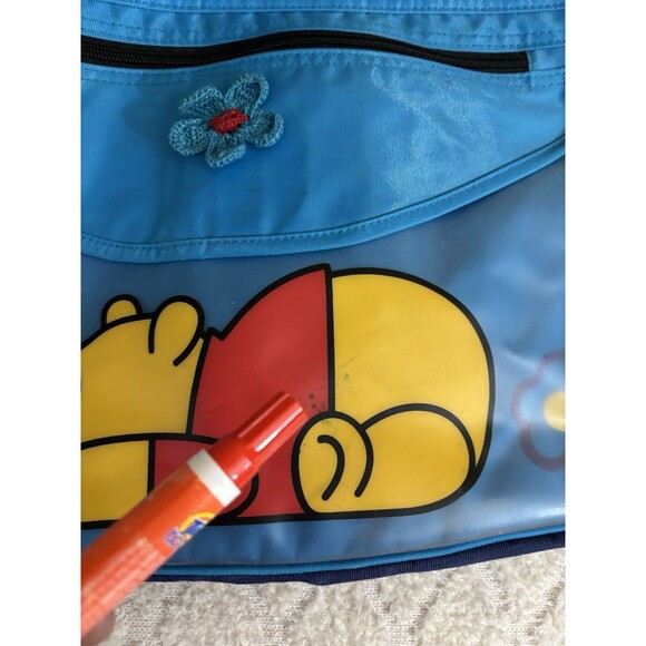 Vintage Disney Winnie The Pooh Shoulder Bag/Travel Zipped Pockets 13 By 14 Inch - Picture 6 of 14